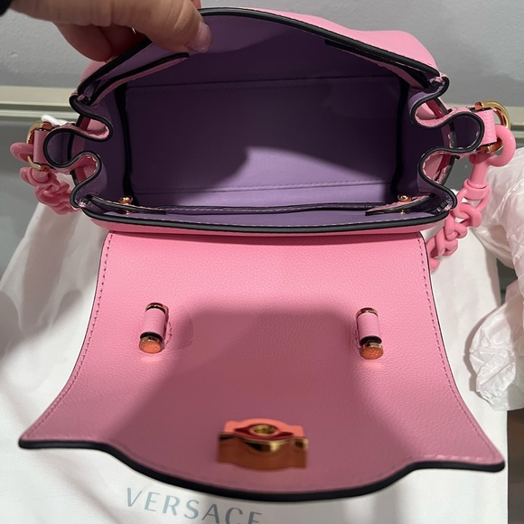 Versace La Medusa Small Handbag Pink - Picture 10 of 13